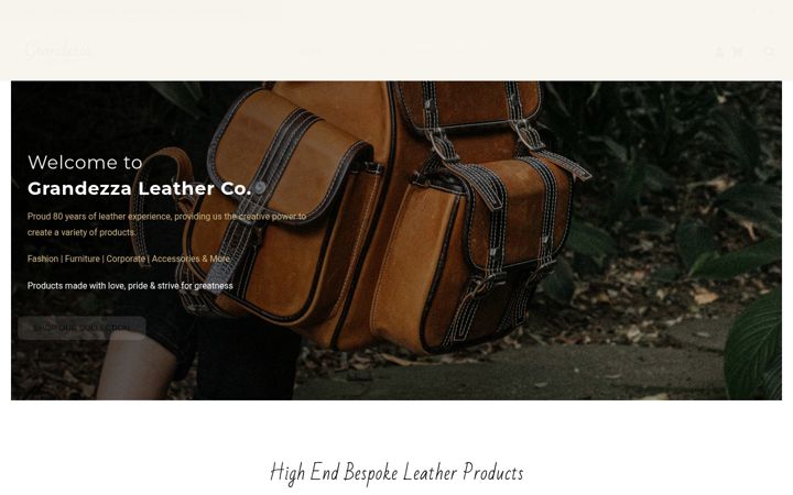 Screenshot of grandezza.co.za