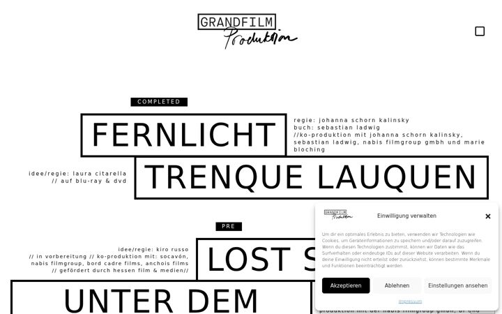 Screenshot of grandfilm-produktion.de