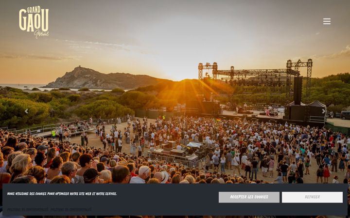 Screenshot of grandgaoufestival.fr