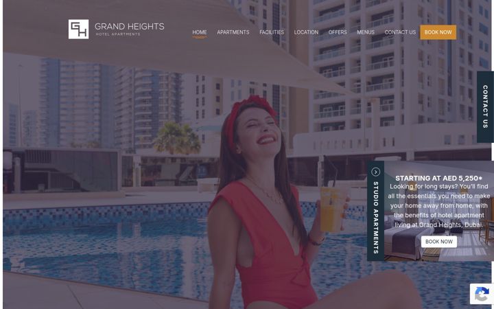 Screenshot of grandheights.ae
