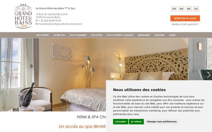 Screenshot of grandhotel-desbains.fr