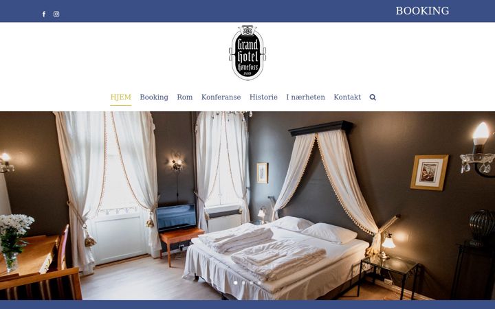 Screenshot of grandhotelhonefoss.no