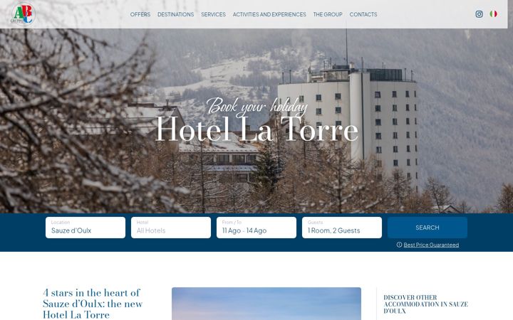 Screenshot of grandhotellatorre.it