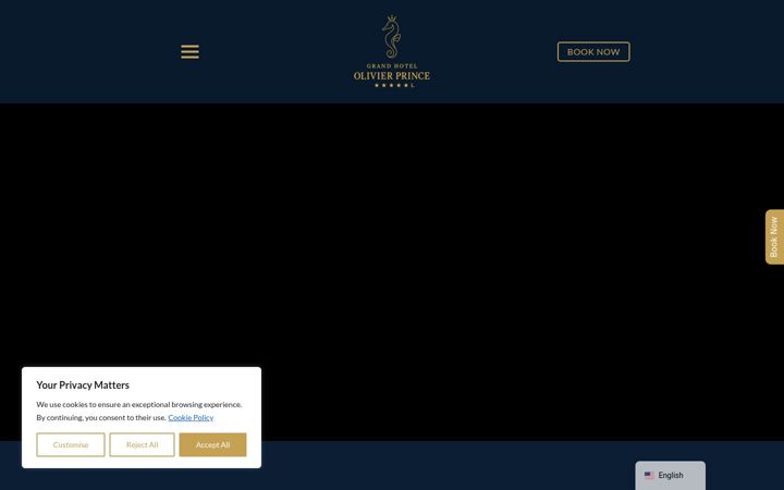 Screenshot of grandhotelolivierprince.com