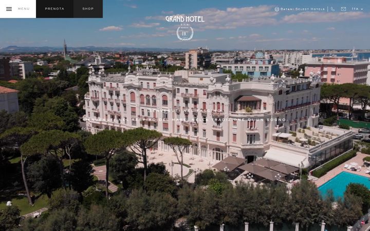 Screenshot of grandhotelrimini.com