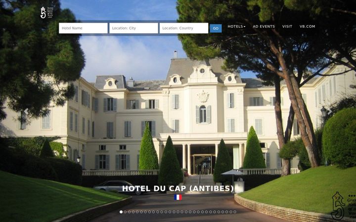 Screenshot of grandhotelsoftheworld.com
