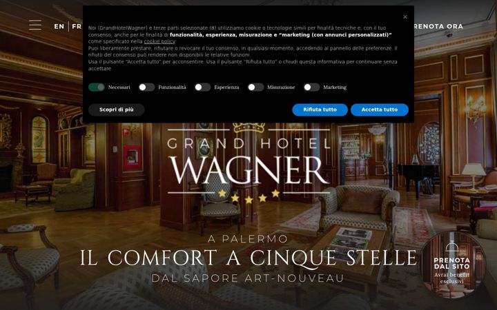 Screenshot of grandhotelwagner.it
