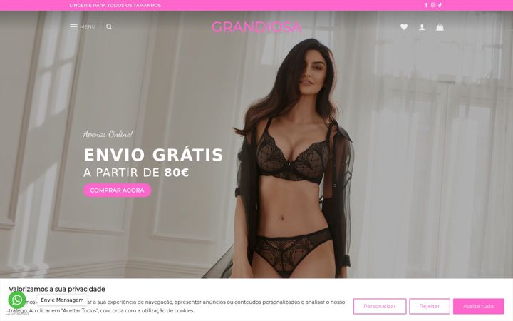 Screenshot of grandiosa.pt