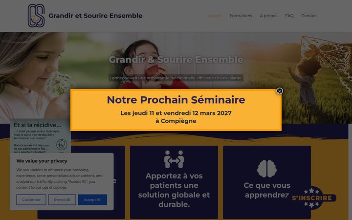 Screenshot of grandiretsourireensemble.fr