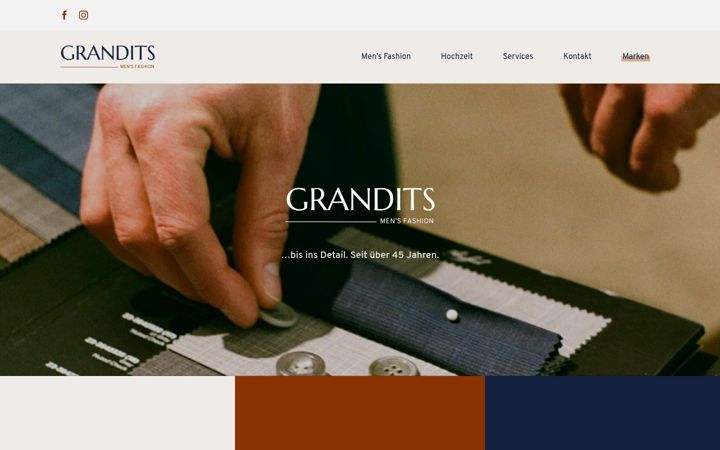 Screenshot of grandits.at