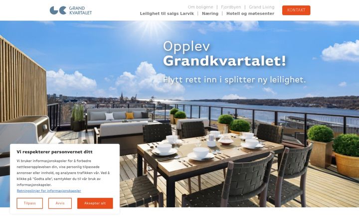 Screenshot of grandkvartalet.no