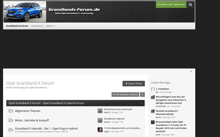 Screenshot of grandlandx-forum.de