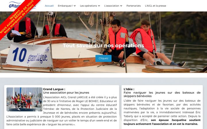Screenshot of grandlargue.org