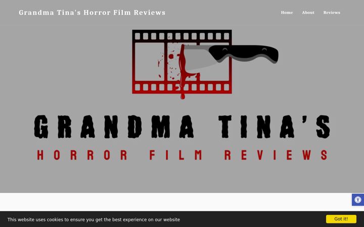 Screenshot of grandma-tinas-horror-film-reviews.com