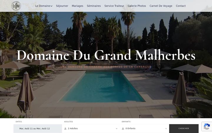 Screenshot of grandmalherbes.com