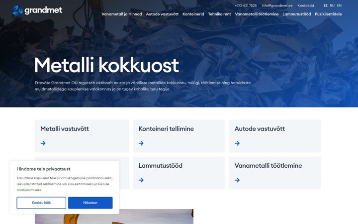 Screenshot of grandmet.ee