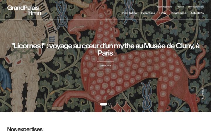 Screenshot of grandpalaisrmn.fr