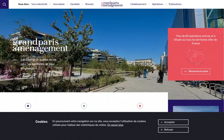 Screenshot of grandparisamenagement.fr