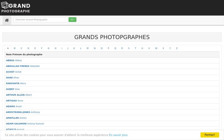 Screenshot of grandphotographe.com