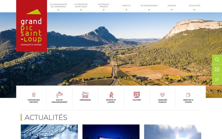 Screenshot of grandpicsaintloup.fr
