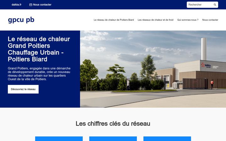 Screenshot of grandpoitierschauffageurbain-poitiersbiard.fr