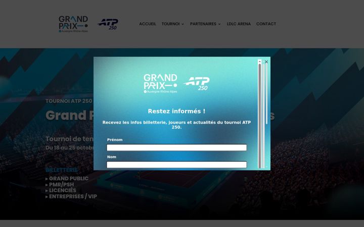Screenshot of grandprix-auvergnerhonealpes.com