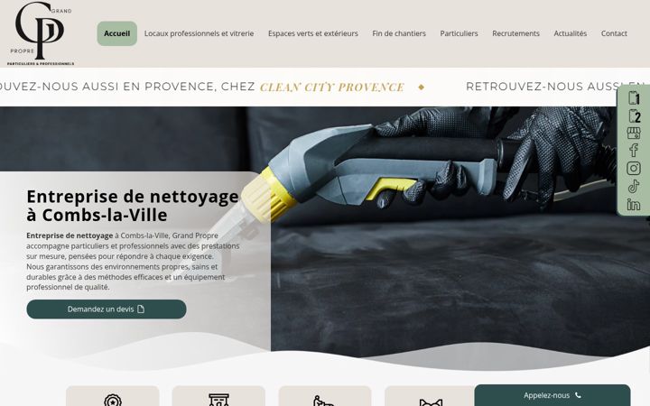 Screenshot of grandpropre.fr