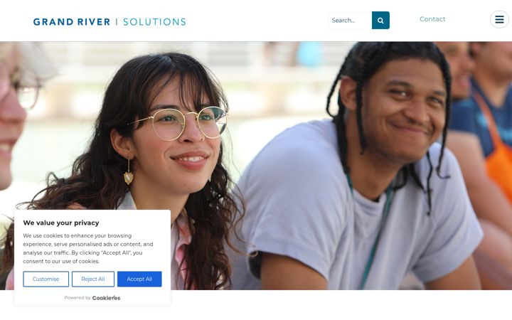 Screenshot of grandriversolutions.com