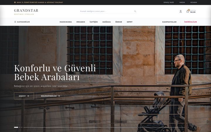Screenshot of grandstarticaret.com