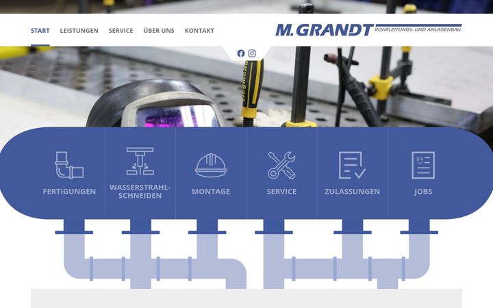 Screenshot of grandt-anlagenbau.de