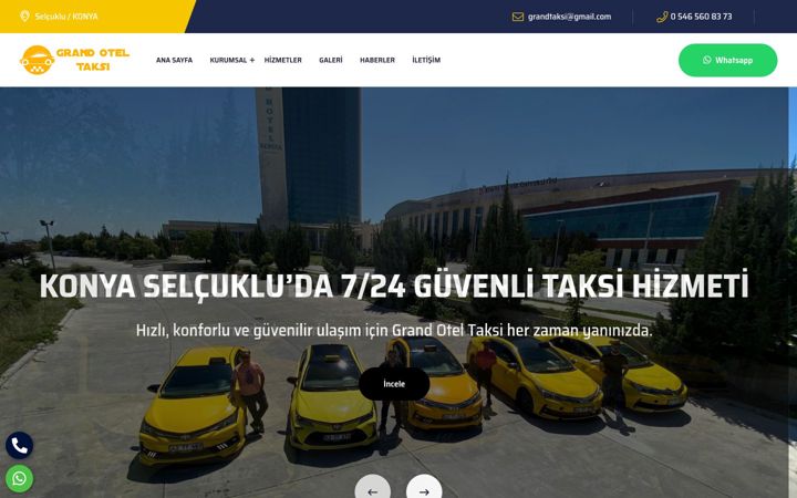 Screenshot of grandtaksi.com