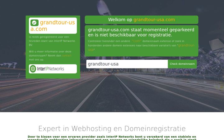 Screenshot of grandtour-usa.com