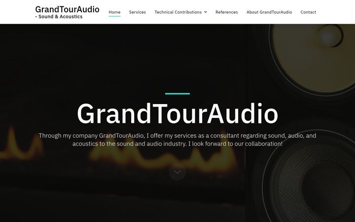Zrzut ekranu grandtouraudio.com