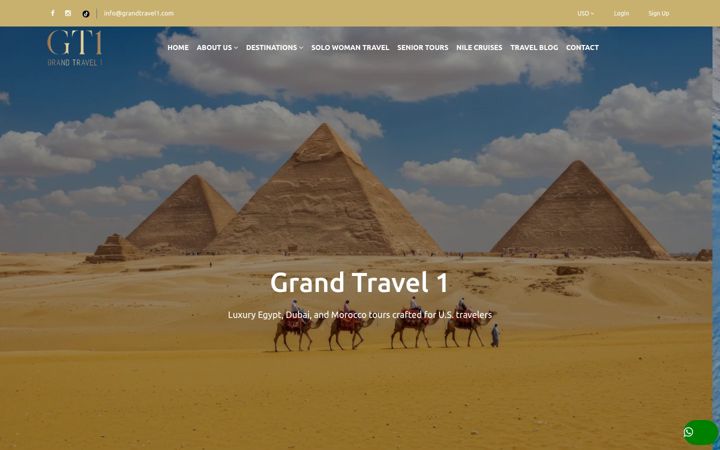 Ekrano kopija grandtravel1.com
