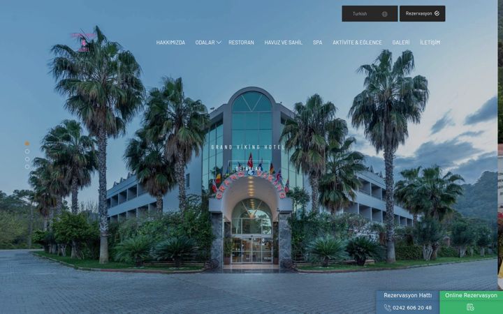 Screenshot of grandvikinghotel.com