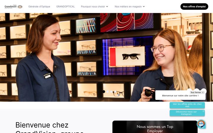 Screenshot of grandvisionfrance-recrute.fr