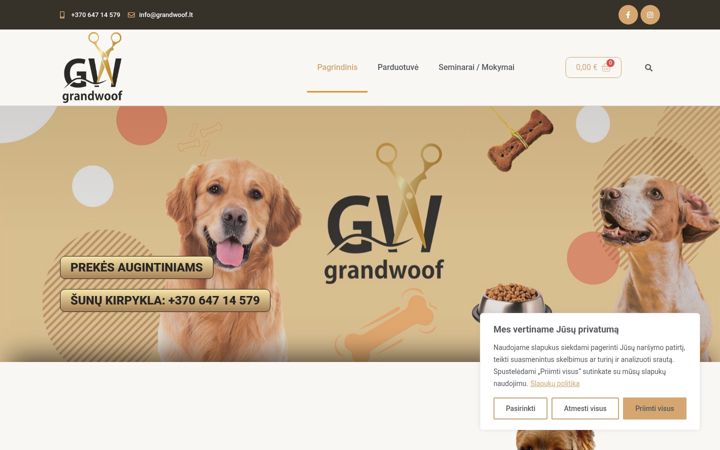 Skærmbillede af grandwoof.lt