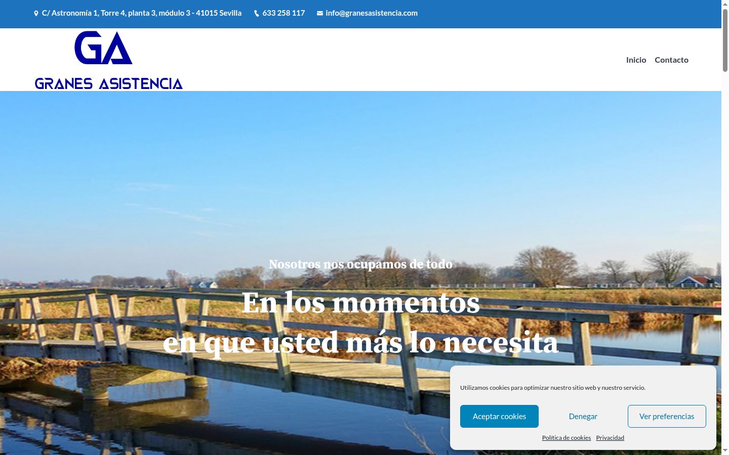 Capture d'écran de la bannière de consentement affichée avant toute interaction