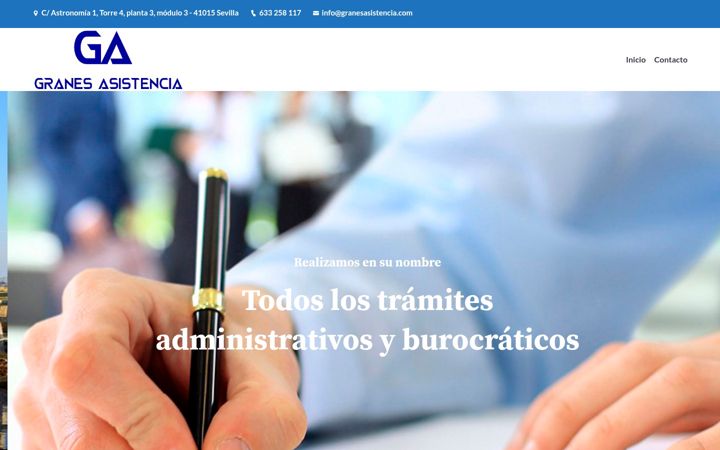 Screenshot of granesasistencia.com