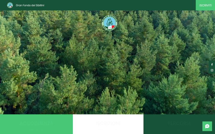 Screenshot of granfondodeisibillini.it