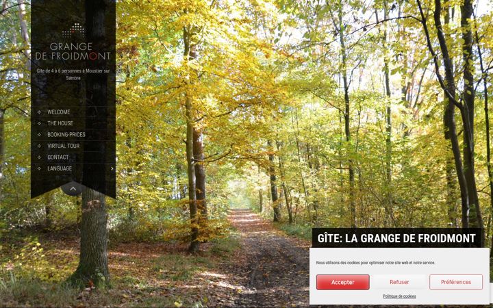 Screenshot of grange-froidmont.be
