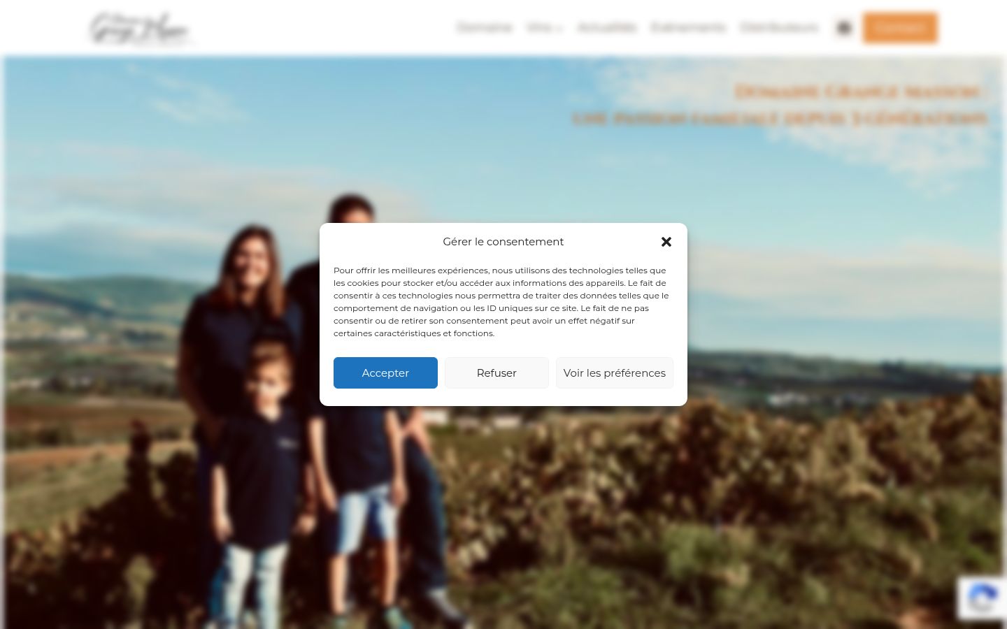 Screenshot tal-banner tal-kunsens muri qabel kwalunkwe interazzjoni