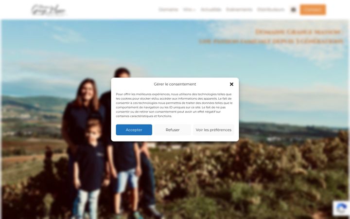 Screenshot of grangemasson.com