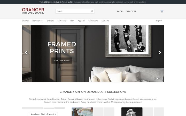 Screenshot of grangerartondemand.com
