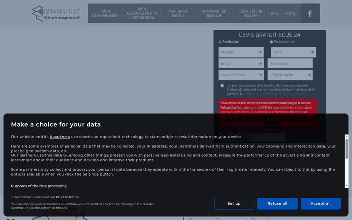 Screenshot of grangeratdemenagement.com