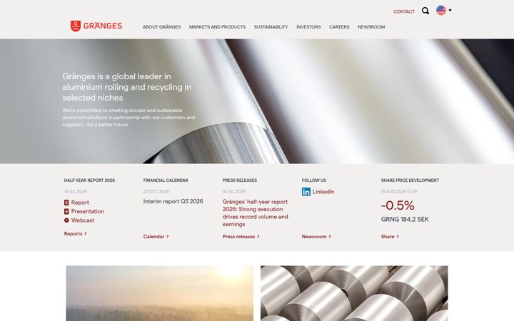 Screenshot of granges.com