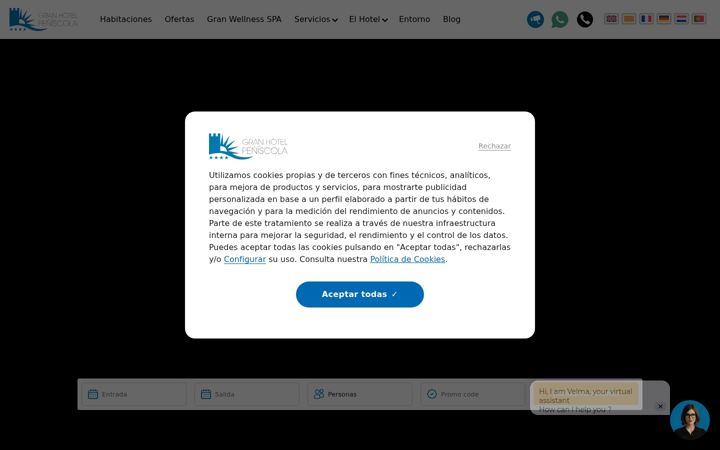 Screenshot of granhotelpeniscola.com