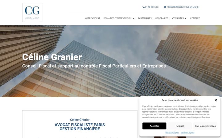 Ekrānuzņēmums no granier-avocat.com
