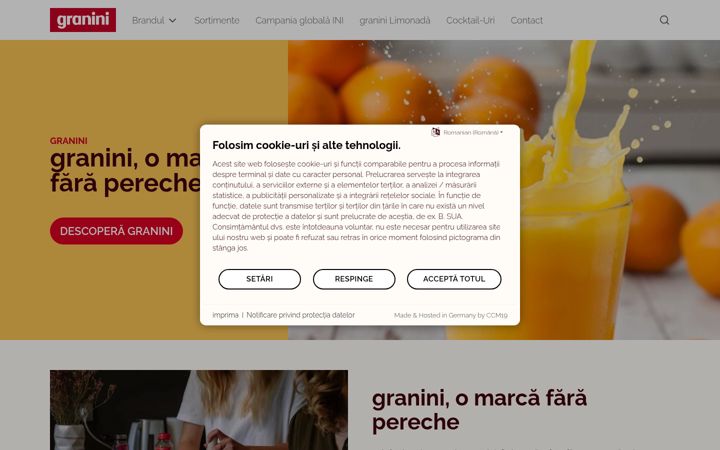 Screenshot of granini.ro