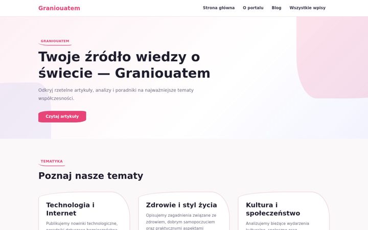 Screenshot of graniouatem.com.pl